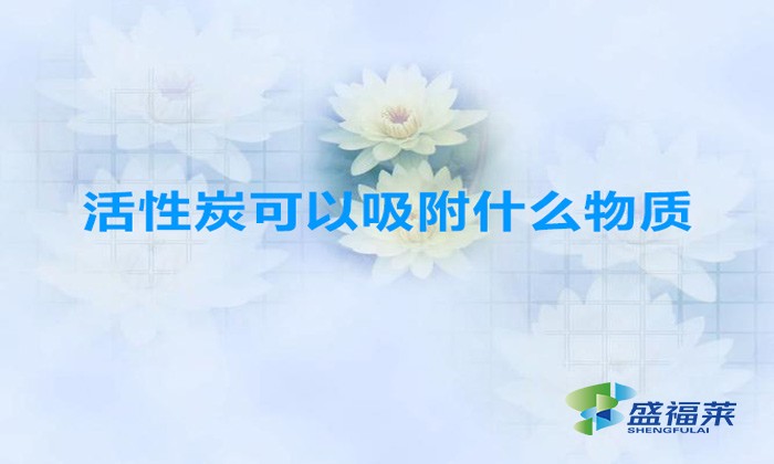 活性炭可以吸附什么物质