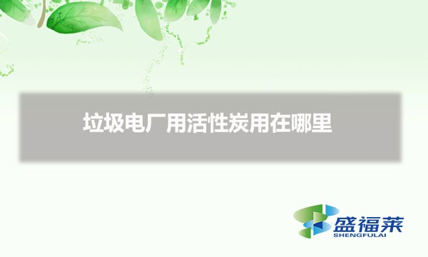 垃圾电厂用活性炭用在哪里(活性炭在垃圾电厂的应用)
